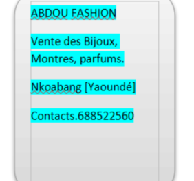 ABDOU FASHION   VENT...