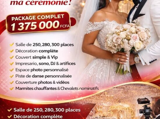 VS EVENTS Événementiels, Décoration, location Couvert pour toute vos cérémonies. Location Tentes et chapiteaux importés. Maetur Biteng (Arrondissement de Yaoundé 3e) Contact OM : 679229765. 